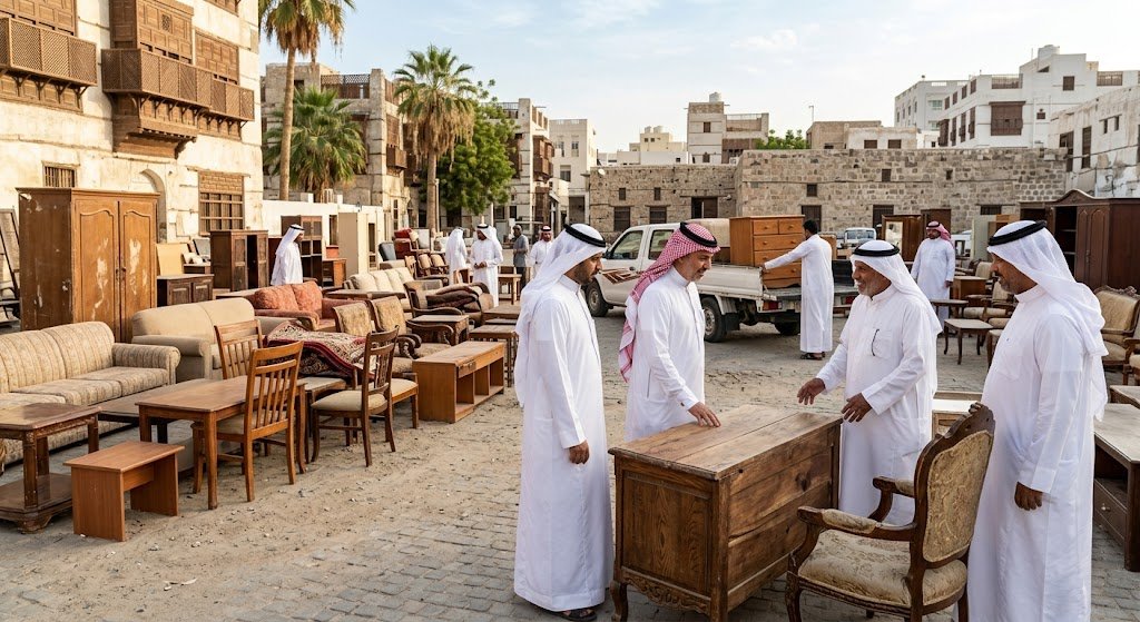 خبراء متخصصون في معاينة وتسعير القطع المنزلية المتنوعة وتغليفها باحترافية تامة ضمن عمليات شراء الاثاث حى الخالدية بجدة لتسهيل نقلها بأمان وسرعة